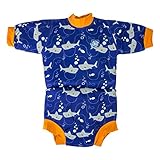 スプラッシュアバウト Splash About おむつ機能付き 保温水着 ラッシュガード ハッピーナッピー ベビースナッグ HNWSO Happy Nappy Wetsuit Shark Orange