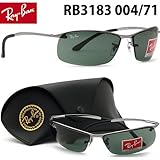 Ray-Ban（レイバン RayBan）サングラスRB3183 004/71 TOP BAR GUNMETALGREY GREEN [並行輸入品]