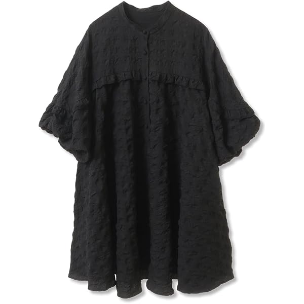 美品！ COEL コエル フリルタックプリントワンピース ネイビー 38 美品！ COEL コエル フリルタックプリントワンピース ネイビー