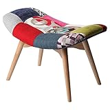 パッチワーク チェア 1人掛け サイドチェアー オットマン スツール チェアー 人気 おしゃれ ガール