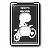 3dRose lsp_78775_6 Enjoy The Ride- Motocross, Action, Adrenaline, Adventure Sport, Alternative, Bike