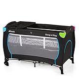 Hauck Sleep 'n' Play Center Travel Cot, Multicolour Black by Hauck