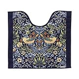 川島織物セルコン Morris Design studio モリスデザインスタジオ トイレマット いちご泥棒 ブルー 60×65cm FT1702A 日本製