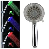 TOOGOO ( R ) ArtichokeペンダントABSハンドシャワーシルバーカラー9 LED 3色バスルーム