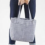 栗原はるみ 保温冷バッグ ネイビー×シロ