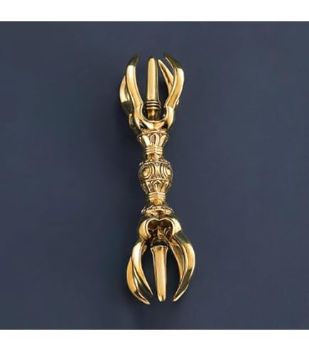 Amazon｜五鈷杵 金剛鈴 法具仏具 鍮製 寺院用仏具 前具 真鍮仏具 魔