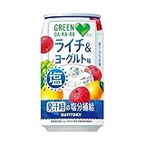 サントリー GREEN DA・KA・RA(グリーン ダカラ) 塩ライチ&ヨーグルト味 350g缶×24本入×（2ケース）