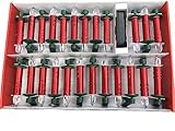 セットof 24 Red Battery PoweredリモートコントロールLEDクリスマスツリーカラフルテーパキャンドルライトLEDちらつきフレームレスキャンドルwith Clip forや結婚式ク
