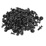 uxcell トリムクリップ　　プッシュクリップ　ネジ　穴6mm　100個