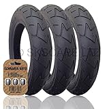 3 x PHIL AND TEDSスポーツSuitableベビーカー/ Push Chairタイヤにフィット – 12 1 / 2 " x 1.75 – 2 1 / 4 (ブラック)スーパー滑りにくい