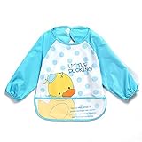 Oral-Q　子供用のエプロン　赤ちゃんの前掛け　可愛い絵芸術　防水袖のデザイン（３ヶ月～3歳、1セット）　Oral-Qから