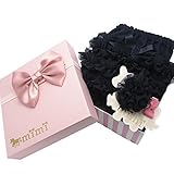 ベビーギフトBOX  ブルマー&ヘアクリップ 2個 箱 紙袋 ラッピング付 プレゼント mimi(ミミ)出産祝い ネイビーBOX