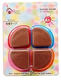 Nice Days（ナイス　ディズ）　子供用コーナーガード 　テーブルクッション　安全保護　シリコーン　　4個セット (ブラウン)