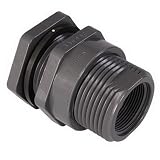 Hayward BFシリーズPVC Threadedバルクヘッド継手(タンクアダプタ、1 – 1 / 2 "