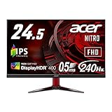 Acer ゲーミングディスプレイ Nitro VG252QXbmiipx 24.5型ワイド IPS 非光沢 フルHD 0.5ms(GTG) 240Hz HDMI DisplayHDR 400 G-SYNC Compatible フリッカーレス