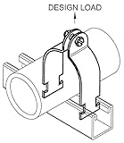Morris 17537 Universal Strut Clamp, 2" [並行輸入品]