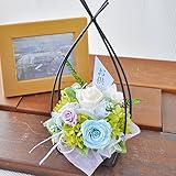 花由 和風 プリザーブドフラワー お供え アレンジメント 清風 【弔事用 仏花 お悔やみ 仏壇 お供え花】