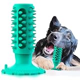 【Candykenny 2026年モデルアップグレード版】犬の噛むおもちゃ 犬用おもちゃ 噛むおもちゃ 知育玩具 訓練玩具 犬用歯ブラシ 犬の歯ブラシ 耐久性 噛み固め ストレス解消 口臭予防 餌入れ 小型犬・中型犬・大型犬 (ブルー)