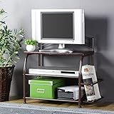 岩附(IWATSUKI) テレビラック 26型　32型 アンティーク 幅60 奥行30 高さ55 飾り棚　おしゃれ ブラウン B079Z4WY52