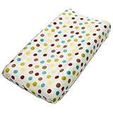 Hopscotch White Changing Pad Cover by True Baby