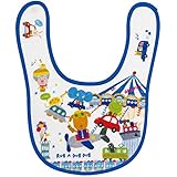 307023/モンスイユ/【RUB A DUB DUB】R.ベビーゆうえんちスタイ（ブルー）/モンスイユ/ラブアダブダブ/キッズ/ベビー/アニマル/食事/お出掛け/離乳食/ギフト/プレゼント