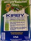 Kirby Vacuum Cleaner Disposable Cloth Paper Bags White Hepa Bags 6 Pack Universal Style Fits ALL Kir
