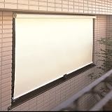 アルミサッシ取付専用 日よけ スクリーン ラピード 腰窓タイプ 140×140 アイボリー E3551