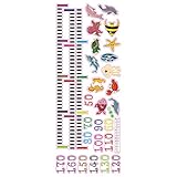 NUOLUX 身長計 シール 身長ステッカー 成長チャート 子供身長計 動物 ウォールステッカー 50-170cm 幼稚園 子供用