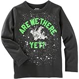 OSHKOSH(オシュコシュ) オシュコシュオリジナルグラフィックティ チャコール トップス長袖Tシャツ 12ヶ月【並行輸入】