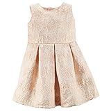 カーターズ Carter's ワンピース ノースリーブ ジャガード織 オムツカバー付き レーヨン43% ポリエステル40% メタリック17% Floral Jacquard Dress 24M (83