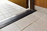 YKKAPオプション リフォーム玄関ドア リフォームドア[木調枠]：下枠段差緩和材　Ｌ=1240 [YK]ブラック