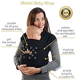 Molleti Baby Wrap with Pocket. Baby Wrap Carrier. Also for newborns by Molleti Baby Wrap