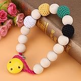 歯がため ラトル 赤ちゃんのおもちゃ 歯固め スターツ チュアブル ブレスレット クラスプ シリコン 安全 無味(02)