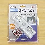 消し忘れがなく簡単、省エネ！どこでも取付カンタン センサーライト LEDセンサーライト LEDライト スポーツ レジャー 防災 セキュリティ モニター電池付 倉庫照明 どこでも取付カンタン センサーラ