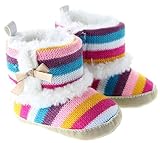 (ダンティヤ)Dantiya  ベビー　キッズ　新生児　秋冬　シューズ　マルチカラー　花飾り　靴　ファーストシューズ (11cm)