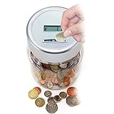 Rostrad ® Electronic Coin Sorter Automatic Money Bank Savings Change Jar Office