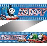 Amscan きかんしゃトーマス Happy Birthday ロングホイルパーティーバナー 4.5m [並行輸入品]