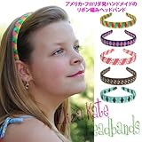 エリザ・ケイト(Eliza Kate)アメリカフロリダ発　日本初上陸のハンドメイドカチューシャ　ママやお友達とお揃いヘアアクセ　女の子用カラフル&ビビッドカラー手編みヘッドバンド【並行輸入】