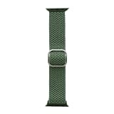 [ルプラス] Apple Watch 38/40/41mm バンド 「CORVIN」 ストレッチナイロンバンドB グリーン LN-MAW41B06GR