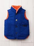 F.O.KIDS (エフオーキッズ) ベビー デイリー ベスト ベビー服 赤ちゃん 男の子 女の子 防寒 はおりもの ボア あったか 90㎝ 1～2才頃 ロイヤルブルー