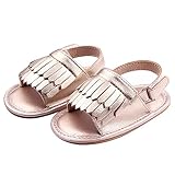 ゴシレ Gosear かわいい タッセルスタイル ラバーソール サンダル 乳児の赤ちゃん ベビー女靴 シューズ 合う 0ヶ月から6ヶ月の赤ちゃん ゴールデン サイズ12
