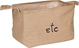 15 "ハンドル付きジュートストレージ&整理バスケット&保護用裏地by Trademark Innovations Single Set BSKT-ETC