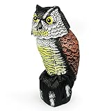 FANTOP 鳥よけフクロウ【怖がらせ駆除・防鳥防獣対策】鳥追い 鳥よけに 置くだけ簡単対策 リアルなデザイン