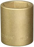 Ampco Safety Tools DW-3/4D58MM Socket, Deep Well, Non-Sparking, Non-Magnetic, Corrosion Resistant, 3