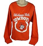 Oklahoma State Cowboys公式NCAA OVERSIZED SWEATSHIRT W /刺繍ロゴM by Glitterギア