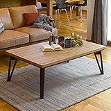 こたつテーブル 長方形 120×75cm おしゃれ 北欧 ヴィンテージ オークナチュラル