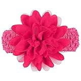 Refaxi 子供の赤ちゃんの赤ちゃんのヘッドバンド幼児のレースの弓花のヘアバンドアクセサリーヘッドウェア