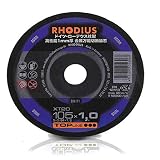 【200枚】 切断トイシ 砥石 XT20 ローデウス X-tra 1mmアトム RHODIUS 1-1.5mm 両面補強 三富D