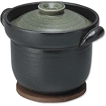 Amazon | 信楽焼 土鍋飯鍋 3合用 (軽量飯炊き鍋 緑釉) | 土鍋 通販