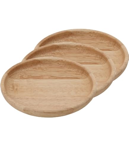 Amazon | 丸十 ワンプレート 3つ仕切り 21cm 木製 ブナ お皿 ランチ